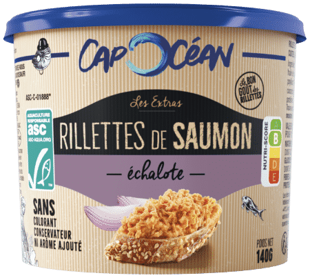 Rillettes EXTRAS Saumon ASC Echalote