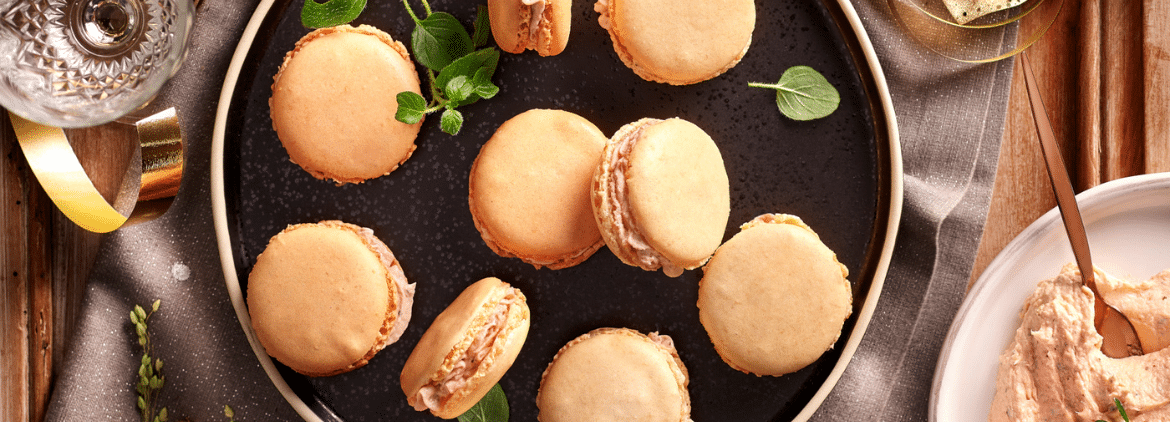 Macarons salés au Saumon Fromage Frais & Fines Herbes 140g Cap Océan