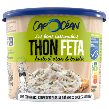 Thon Feta Huile d'Olive Basilic Cap Océan