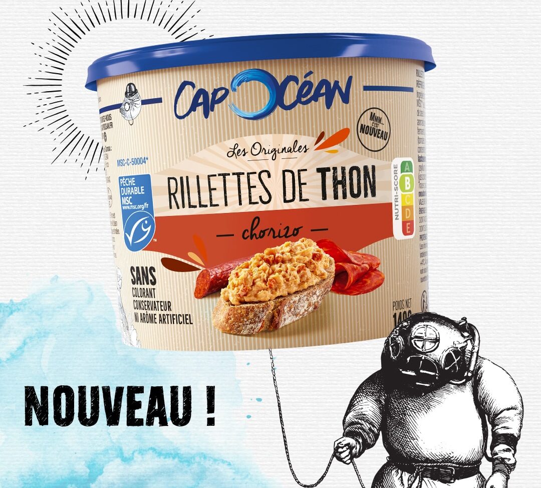 Cap Océan ensoleille l’apéro avec ses Rillettes de Thon MSC au Chorizo